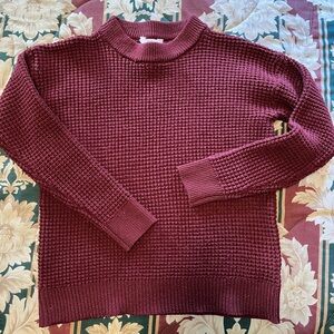 Ladies Sweater Burgundy Color